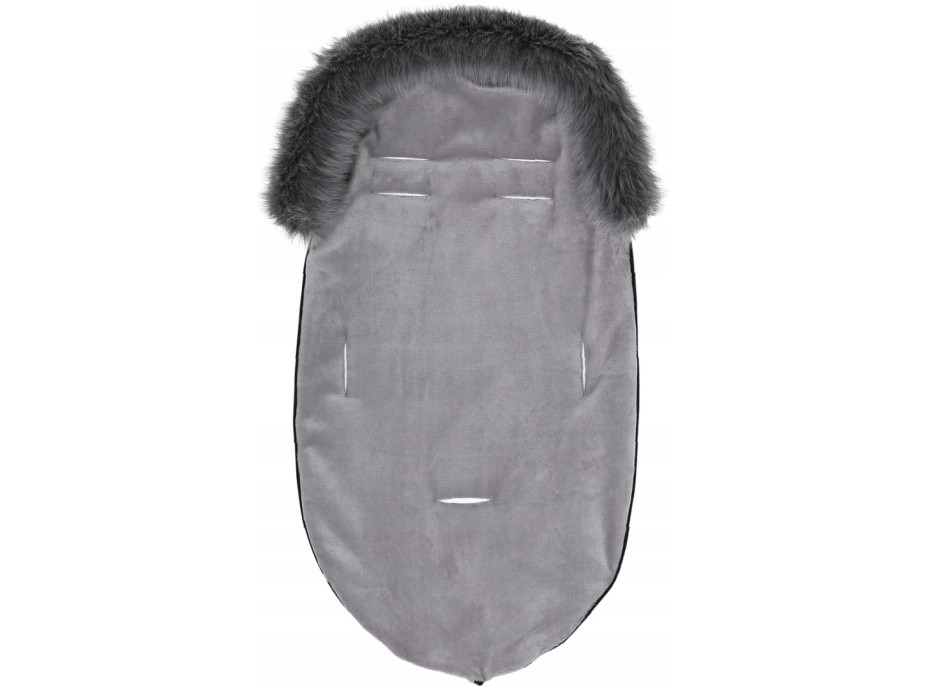 Dětský fusak do kočárku BABYMAM Premium - Nejlepší přítel/šedý