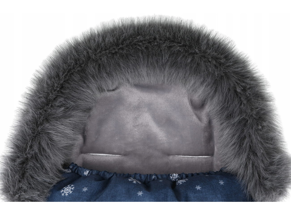 Dětský fusak do kočárku BABYMAM Premium - Nejlepší přítel/šedý