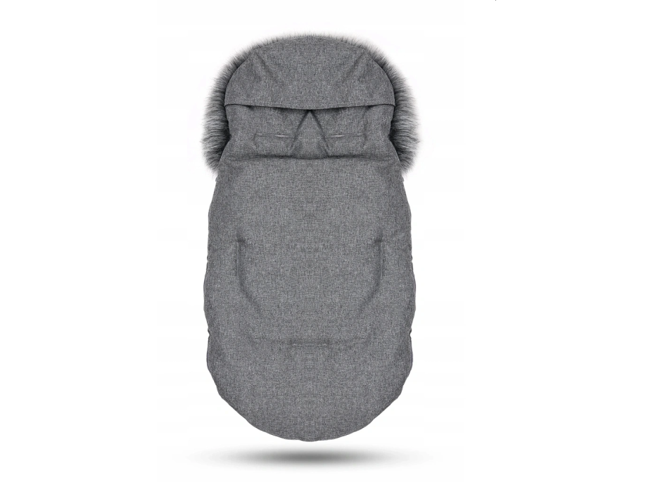Dětský fusak do kočárku BABYMAM Premium - tmavě šedý melange