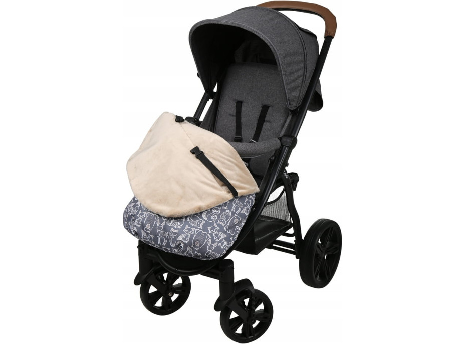 Dětský fusak na sportovní kočárek BABYMAM - Boho/béžový