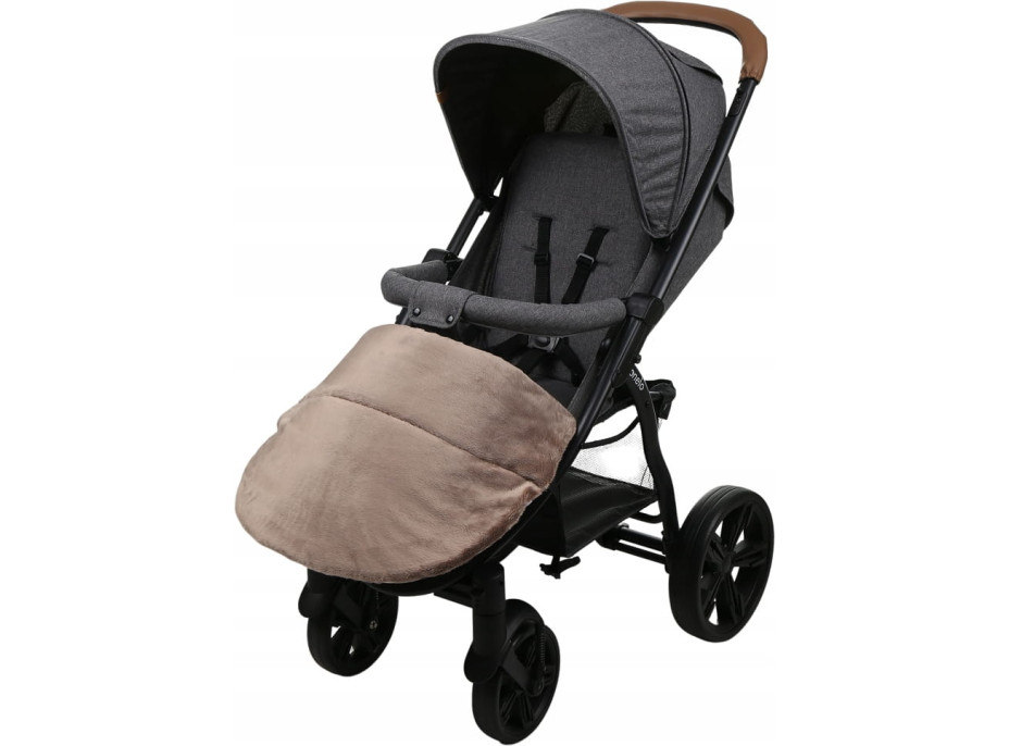 Dětský fusak na sportovní kočárek BABYMAM - Zimní les/cappuccino