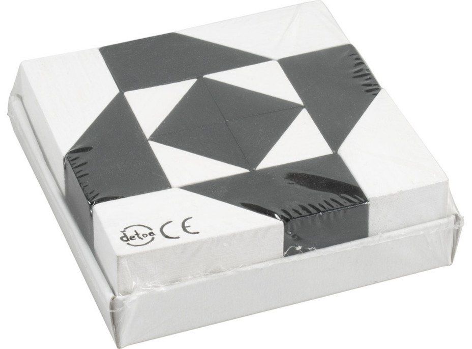 Detoa Hlavolam Tangram černobílý