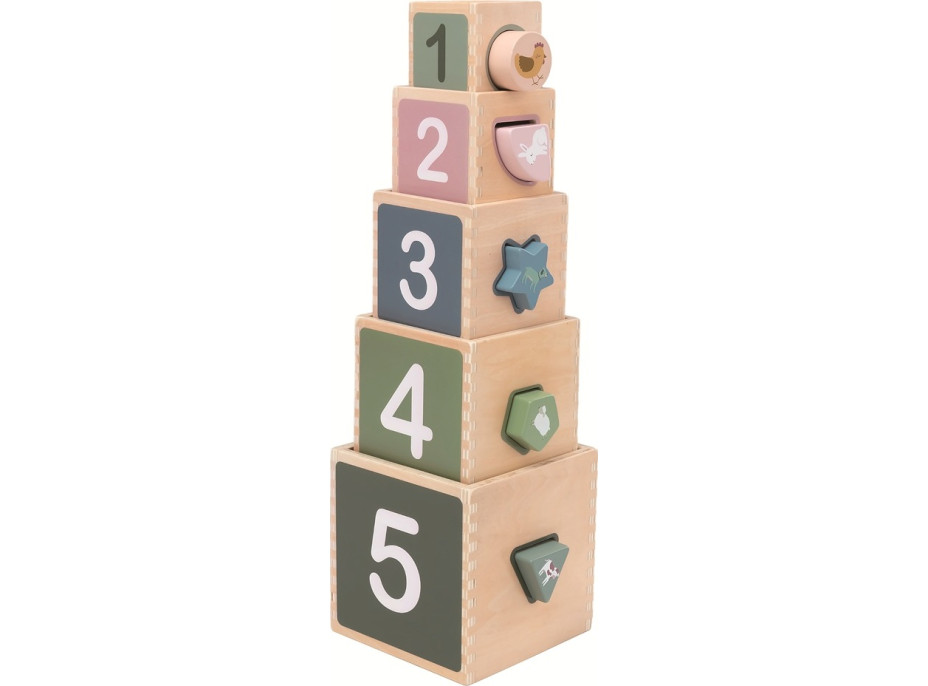 2Kids Toys Skládací věž z kostek Farma