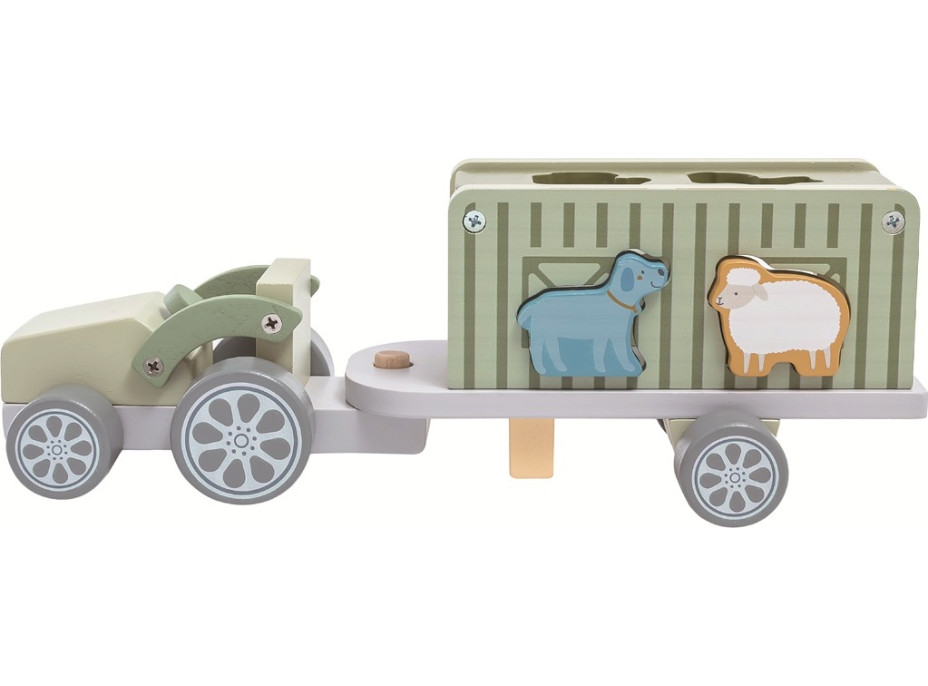 2Kids Toys Dřevěné auto se zvířátky
