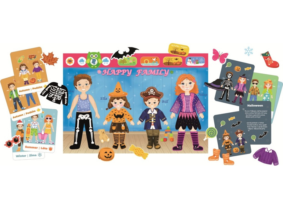 2Kids Toys Magnetické oblékání Rodina