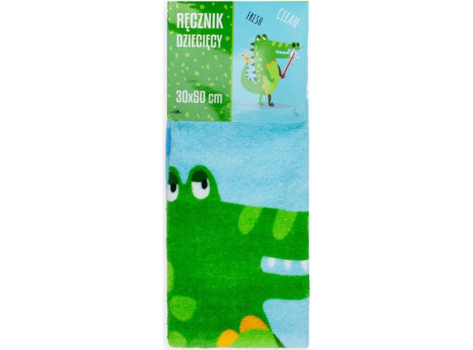 Dětský bavlněný ručník KIDS 30x50 cm - Krokodýl