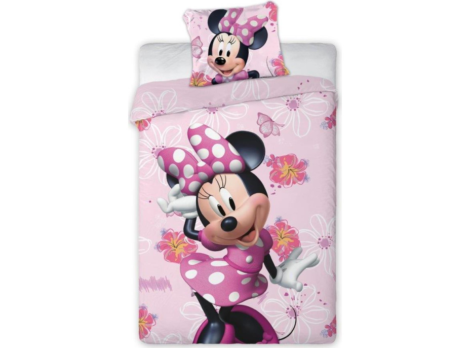 Dětské bavlněné povlečení MINNIE - 140x200 cm