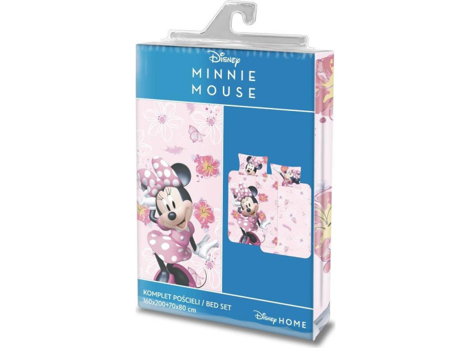 Dětské bavlněné povlečení MINNIE - 160x200 cm