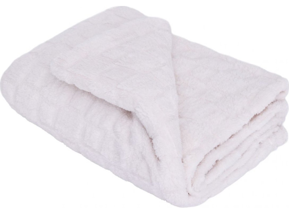 Deka přehoz CUBE 150x200 cm - krémová