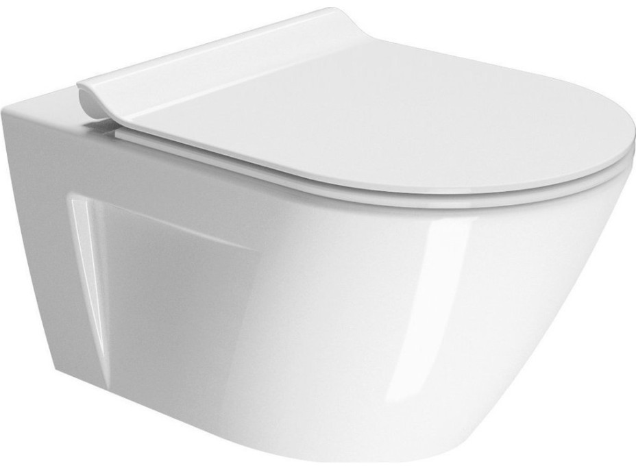 GSI NORM závěsná WC mísa, GeniusFlush, 36x55cm, bílá ExtraGlaze 862111