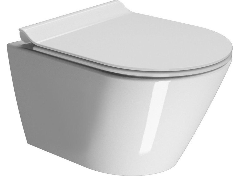 GSI KUBE X závěsná WC mísa, GeniusFlush, 36x50cm, bílá ExtraGlaze 941211