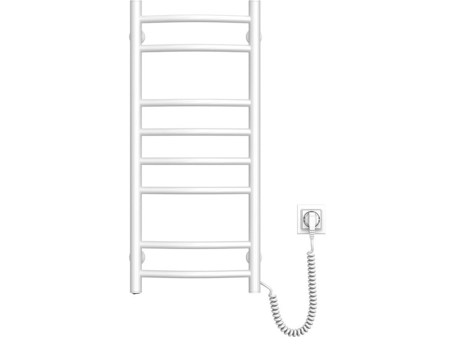 Aqualine SUPE elektrický sušák ručníků, 360x800mm, 107W, bílý SU140