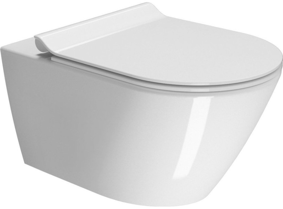 GSI KUBE X závěsná WC mísa, GeniusFlush, 36x55cm, bílá ExtraGlaze 941311