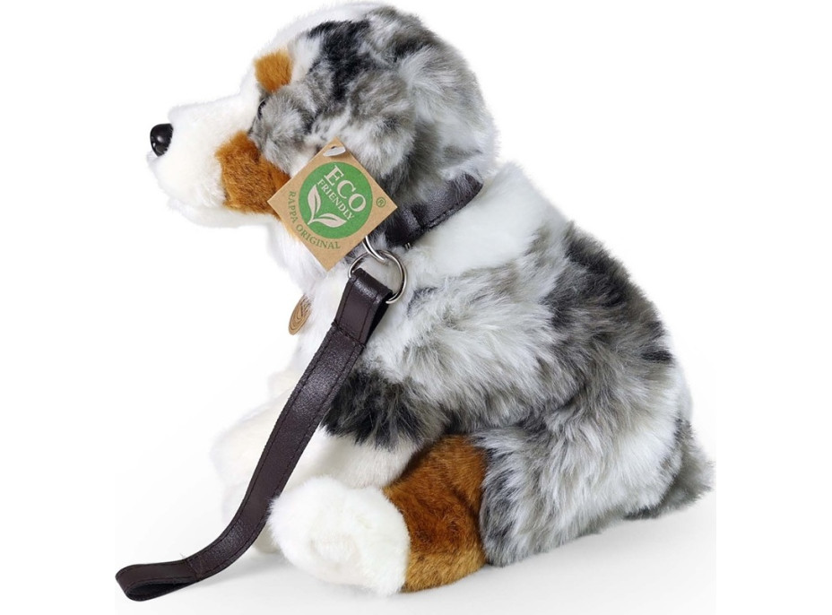 Rappa Plyšový pes australský ovčák sedící 27 cm ECO-FRIENDLY
