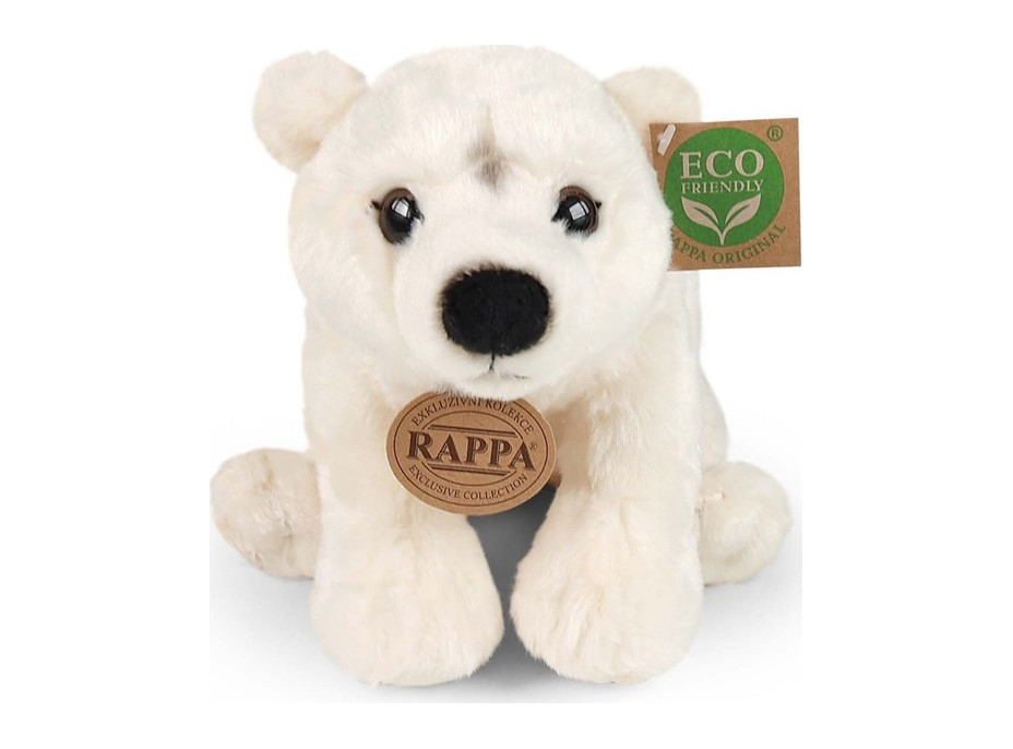 Rappa Plyšový medvěd lední 25 cm ECO-FRIENDLY