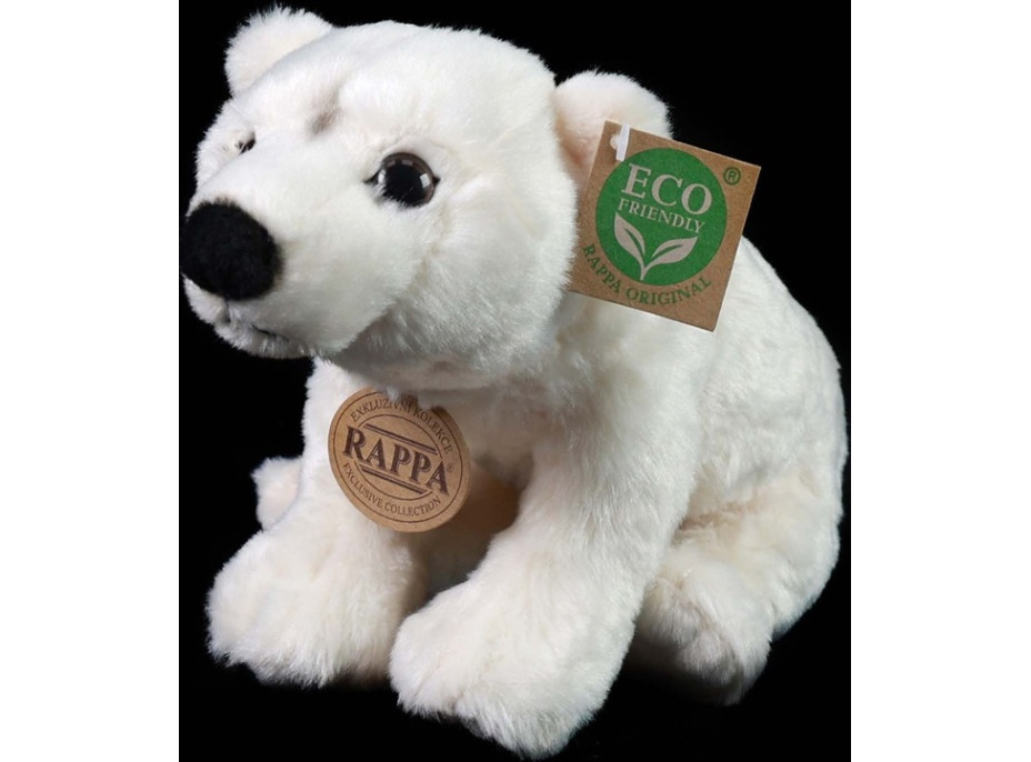 Rappa Plyšový medvěd lední 25 cm ECO-FRIENDLY
