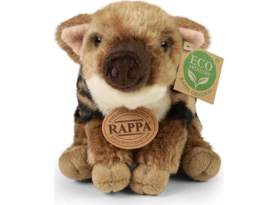 Rappa Plyšové mládě prase divoké sedící 20 cm ECO-FRIENDLY