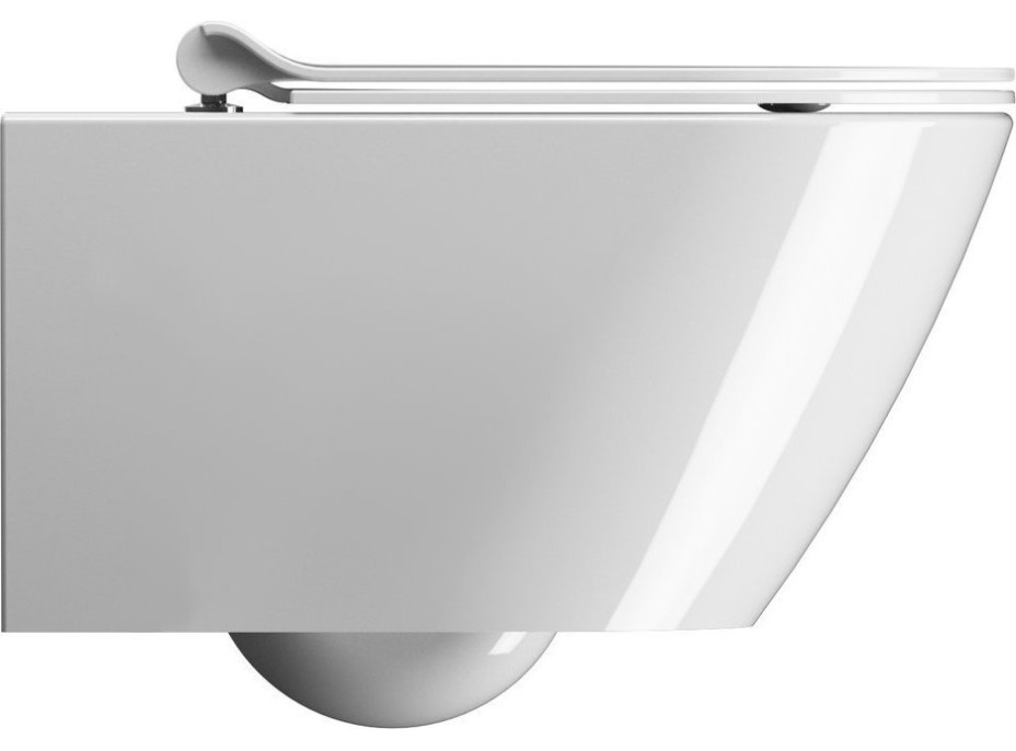 GSI KUBE X závěsná WC mísa, GeniusFlush, 36x55cm, bílá ExtraGlaze 941311