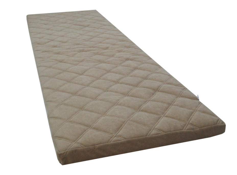 Cestovní turistická prošívaná matrace 198x60x5 cm - tmavě béžová