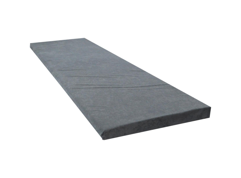 Cestovní turistická prošívaná matrace 198x60x5 cm - šedá