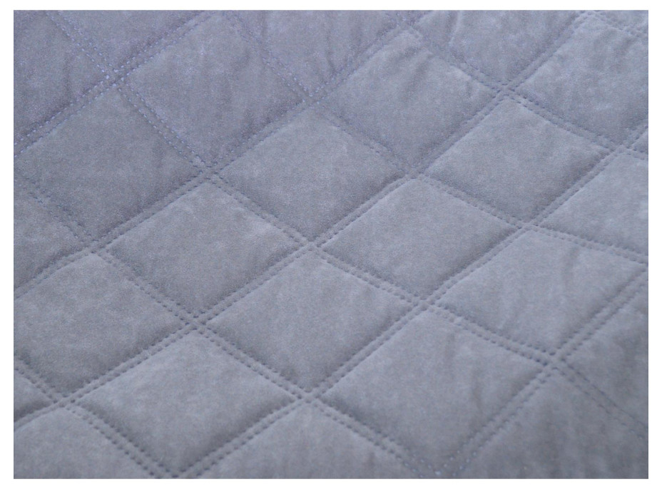 Cestovní turistická prošívaná matrace 198x60x5 cm - šedá