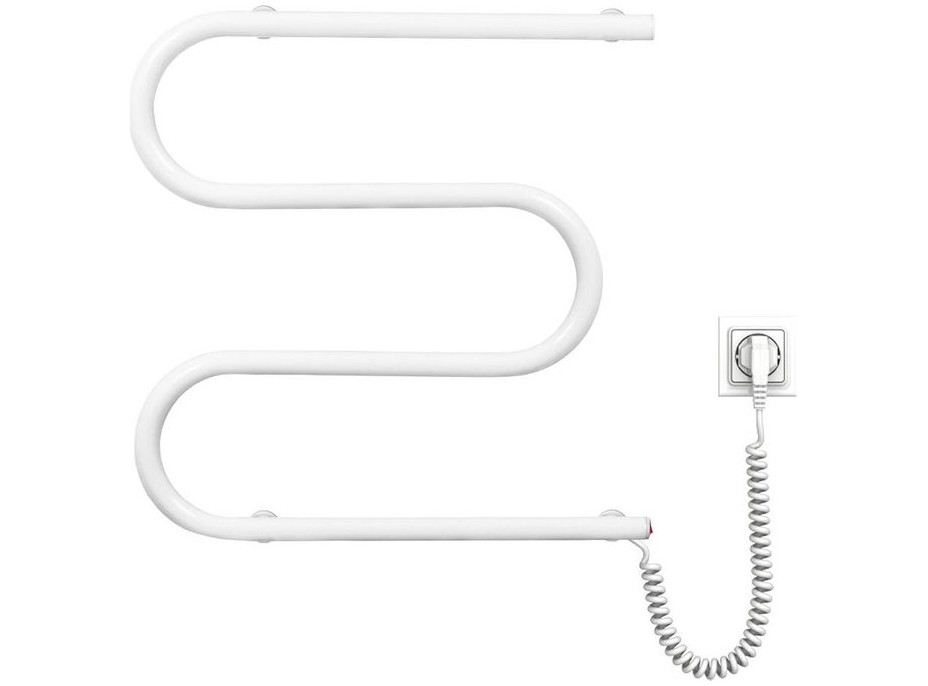 Aqualine VIPE elektrický sušák ručníků, 500x500mm, 59W, bílý SU155