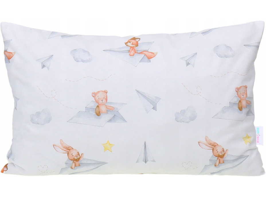 Dětské bavlněné povlečení do postýlky 135x100 cm BABYMAM PREMIUM - Let vlaštovkou