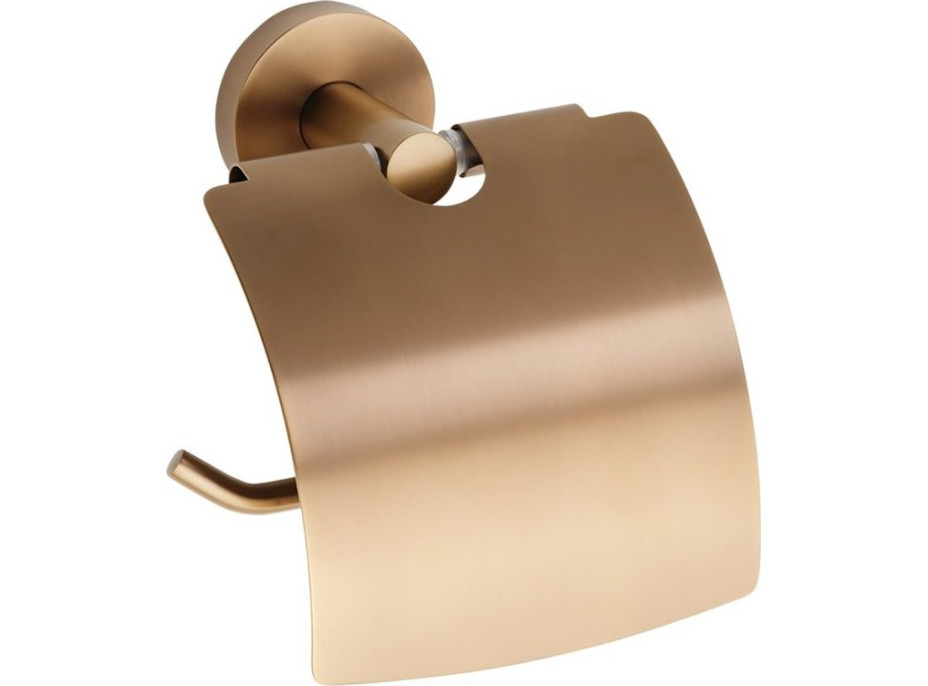Sapho X-ROUND COPPER držák toaletního papíru s krytem, měď mat XR732PG