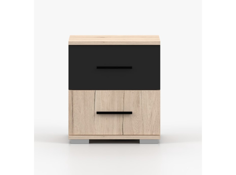 Noční stolek BENNY - dub sanremo