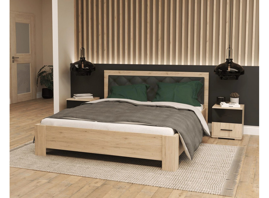 Noční stolek BENNY - dub sanremo