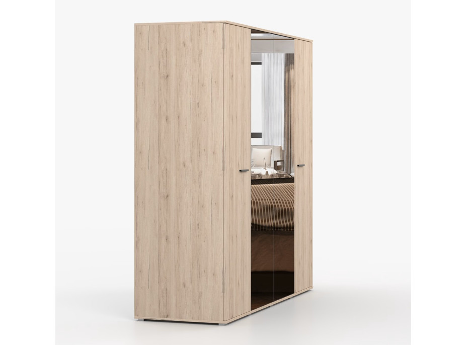 Šatní skříň BENNY 200 - dub sanremo