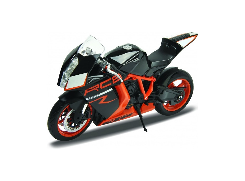 Welly - Motocykl KTM 1190 RC8 R 1:10 černooranžový
