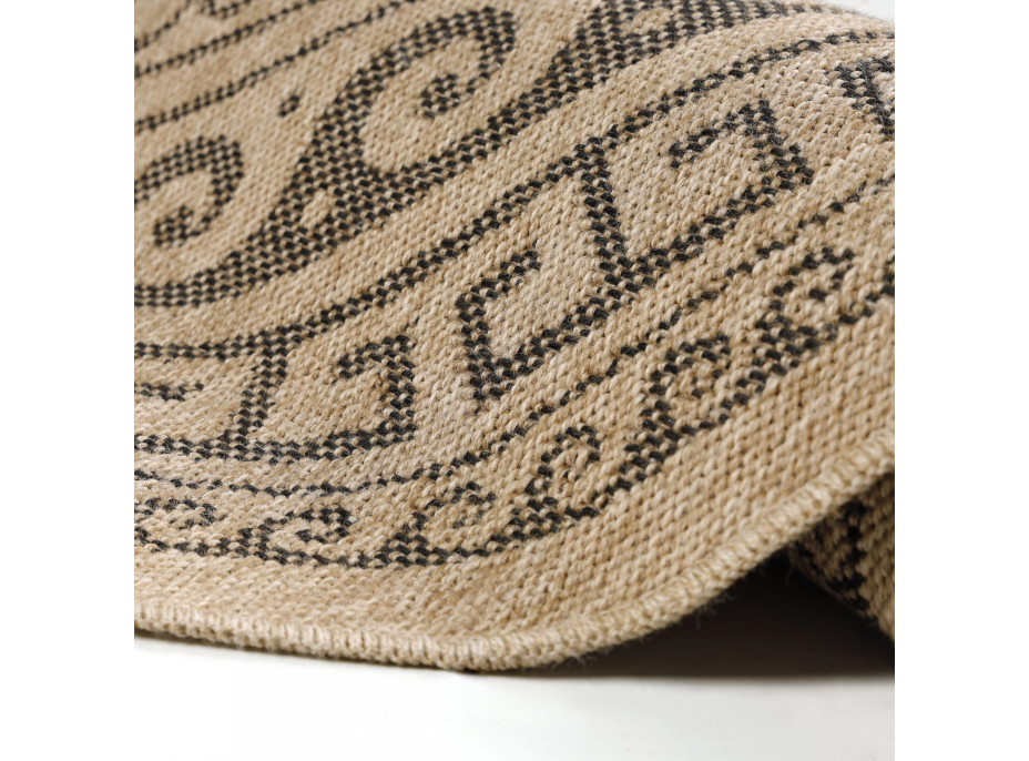 Kusový koberec Comilla 887 Black kruh