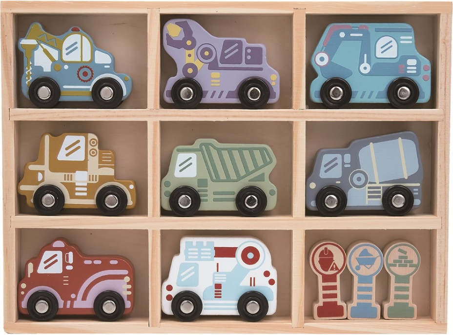 2Kids Toys Sada dřevěných aut