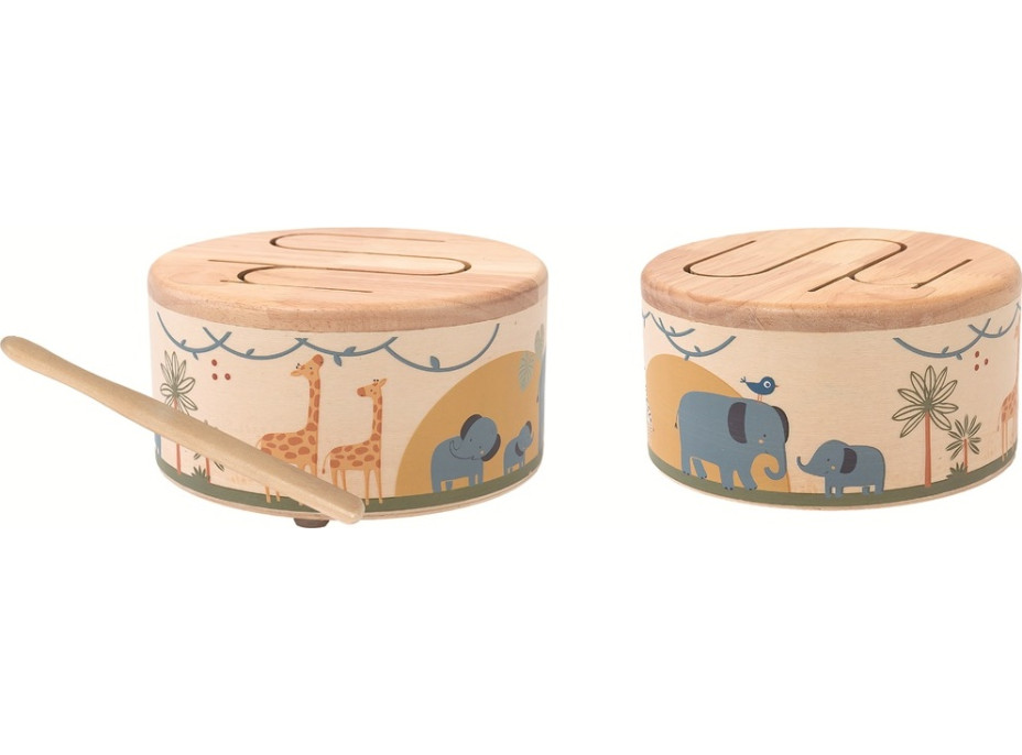 2Kids Toys Dřevěný bubínek Safari