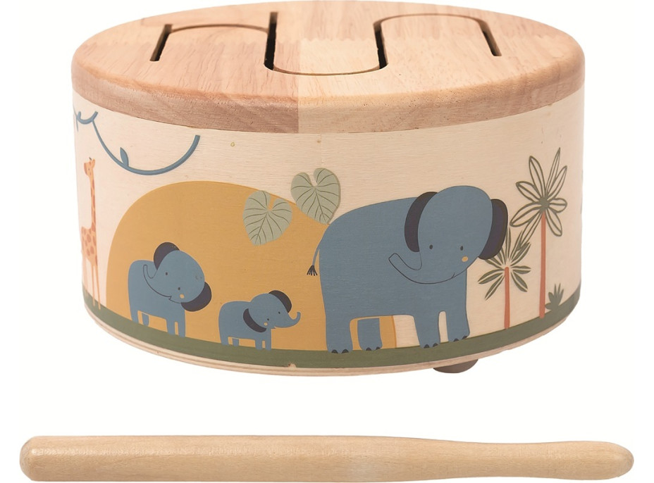 2Kids Toys Dřevěný bubínek Safari