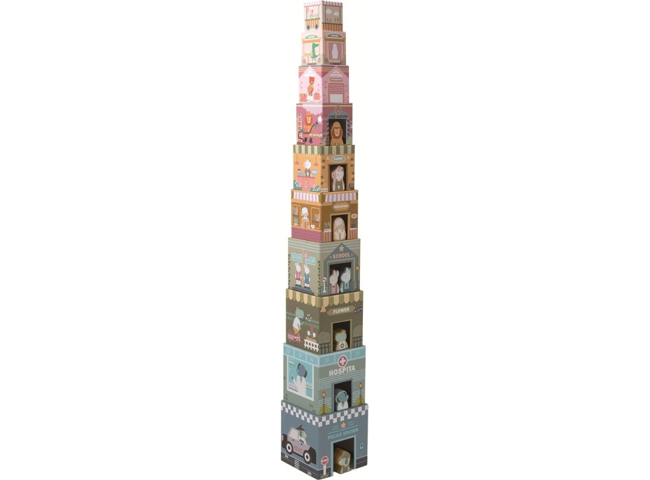2Kids Toys Skládací věž z kostek City