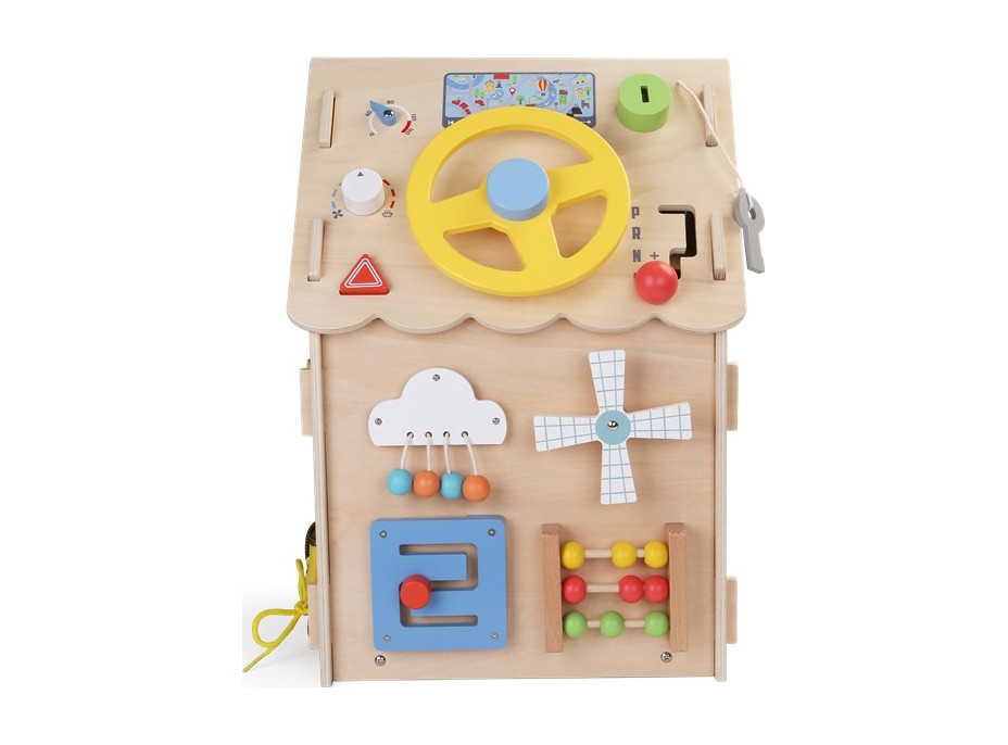 2Kids Toys Activity board Domeček přírodní