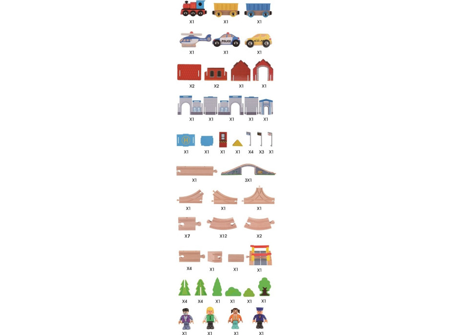 2Kids Toys Vláčkodráha 80 dílů