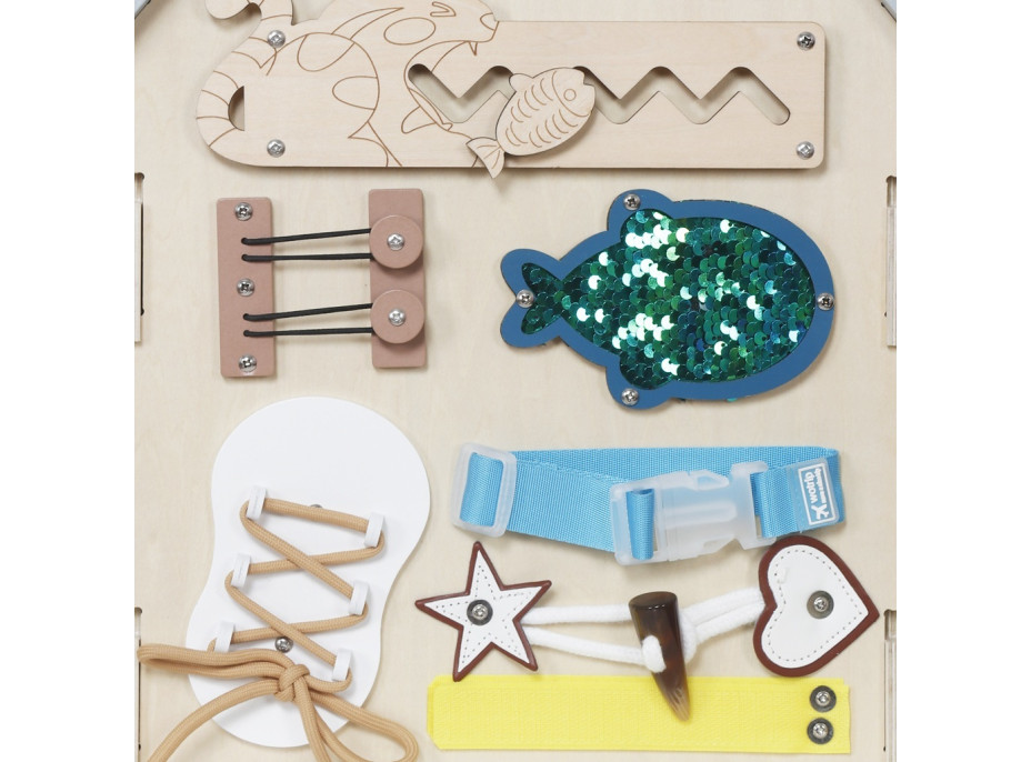 2Kids Toys Activity board Domeček šedý