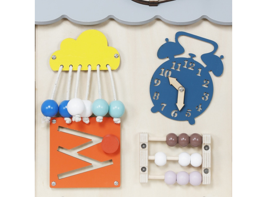 2Kids Toys Activity board Domeček šedý