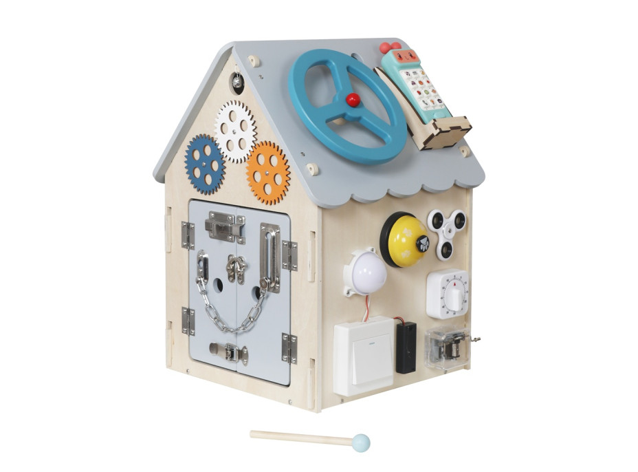 2Kids Toys Activity board Domeček šedý