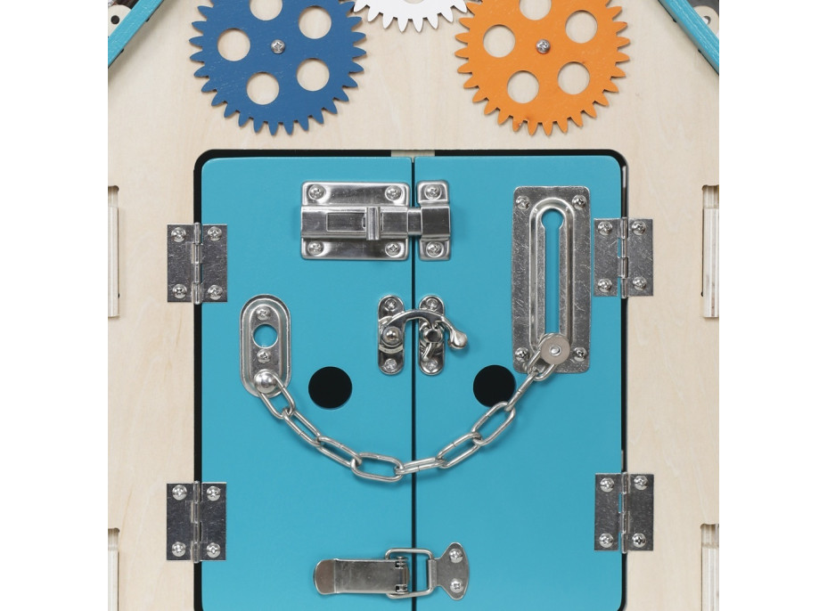 2Kids Toys Activity board Domeček tyrkysový