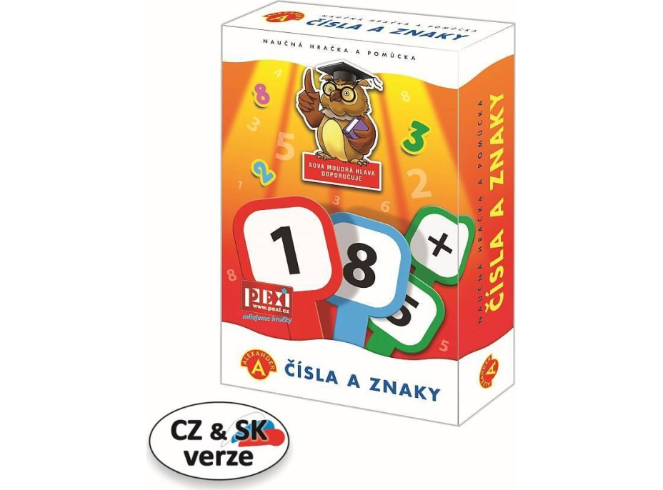 Pexi Čísla a znaky - cedulky