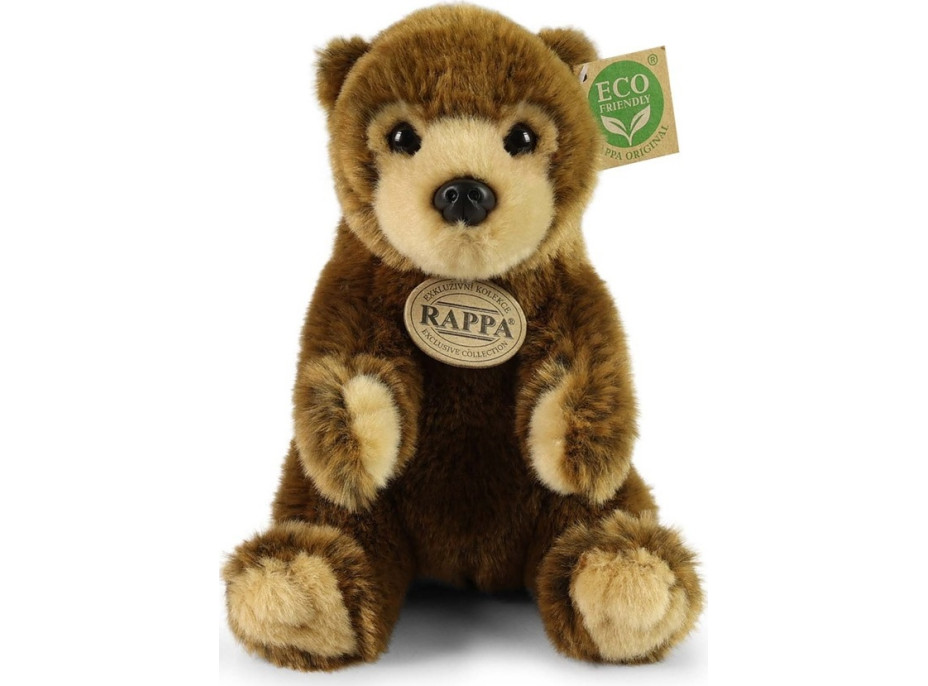 Rappa Plyšový medvěd hnědý 19 cm ECO-FRIENDLY