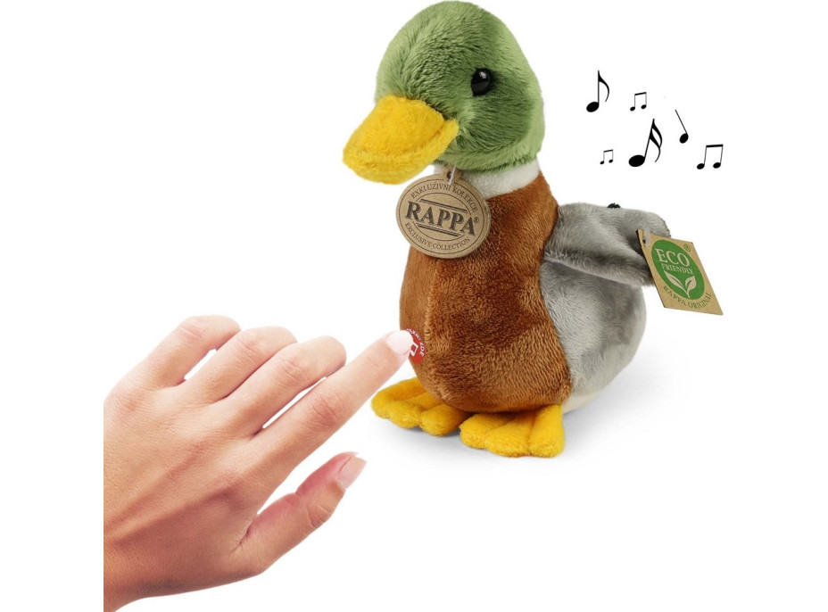 Rappa Plyšová kachna divoká se zvukem 22 cm ECO-FRIENDLY