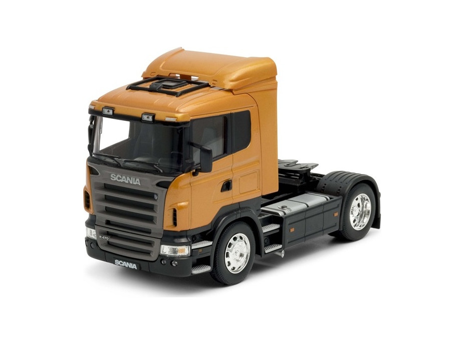 Welly SCANIA R470 TAHAČ 1:32 oranžový