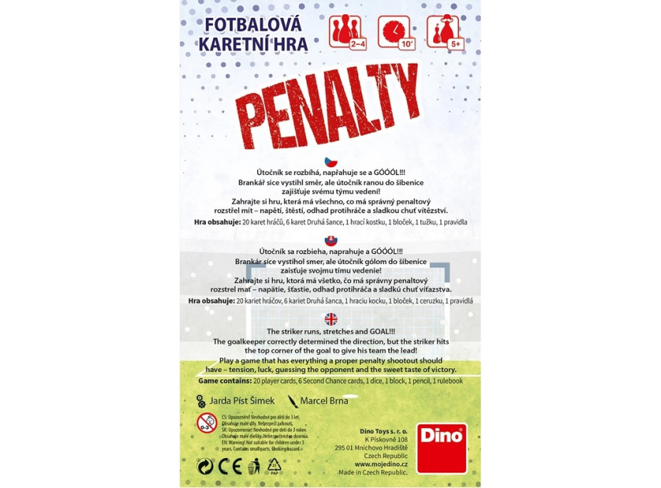 Dino Hrací karty Penalty