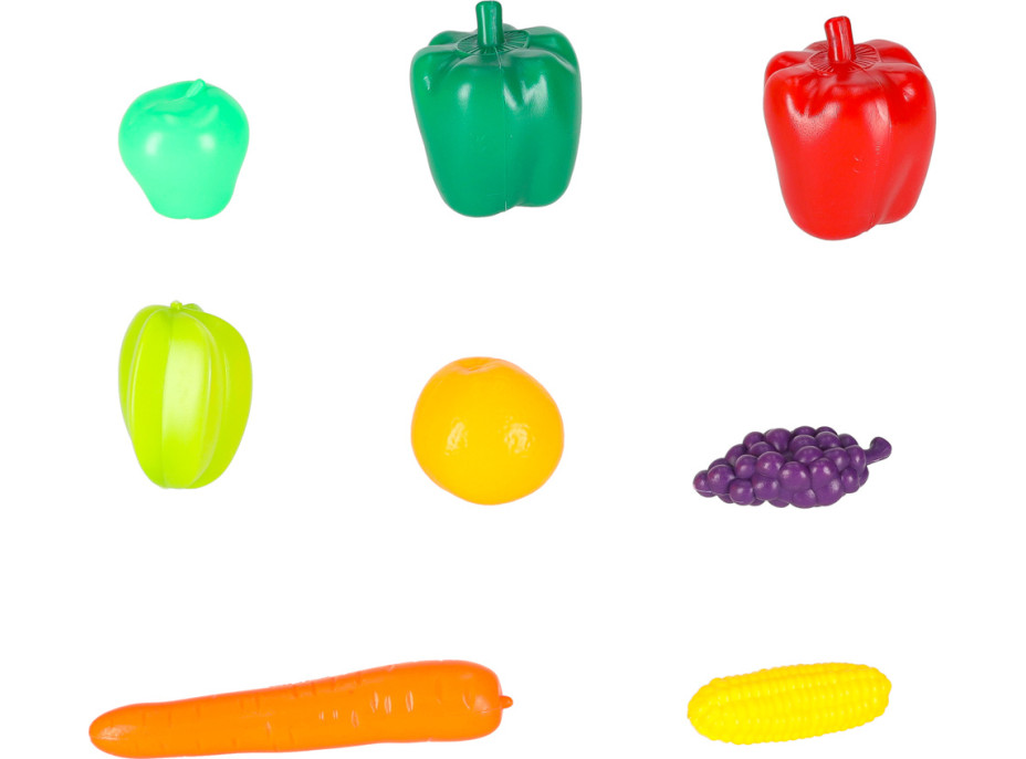 Pokladna v supermarketu s vozíkem - bílá/červená