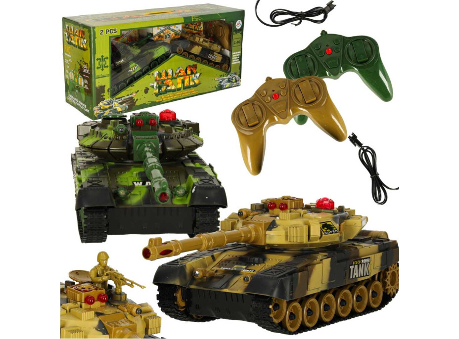 RC válečná tanková souprava 9993 2,4GHz